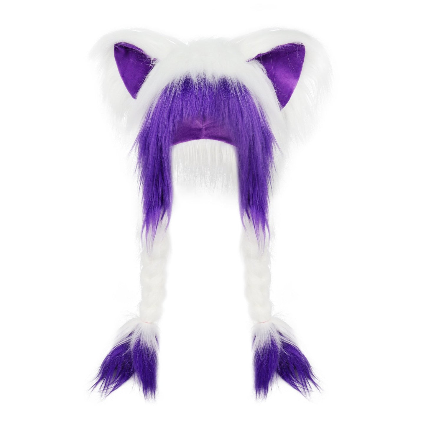 ๐ฅLast Day 49% OFF - Soft Furry Animal Ear Hat with Braids