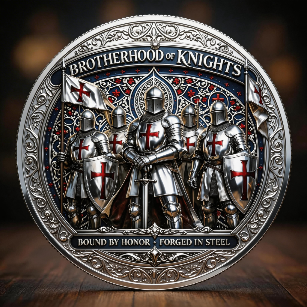 โก๏ธLast Day 60% OFF - Brotherhood of Knights Commemorative Coin โ๏ธ๐ช๐ก๏ธ