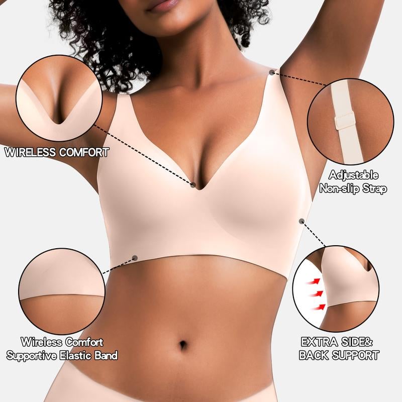 🩱 Nahtloser, figurbetonter Comfort-Fit-BH