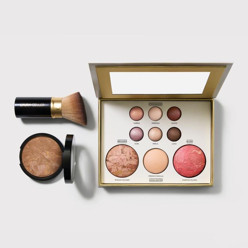🔥 💄 Baked Starter Kit (3-teilig) | Gesichtspalette + Foundation + 🖌️Kabuki-Pinsel ✈️ Beim Kauf von 2 Stück: Kostenloser Versand
