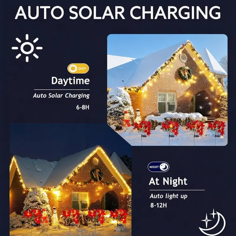 Solar Christmas tree lights