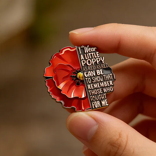 Memorial Day Tribute โ Exquisite Poppy Brooch