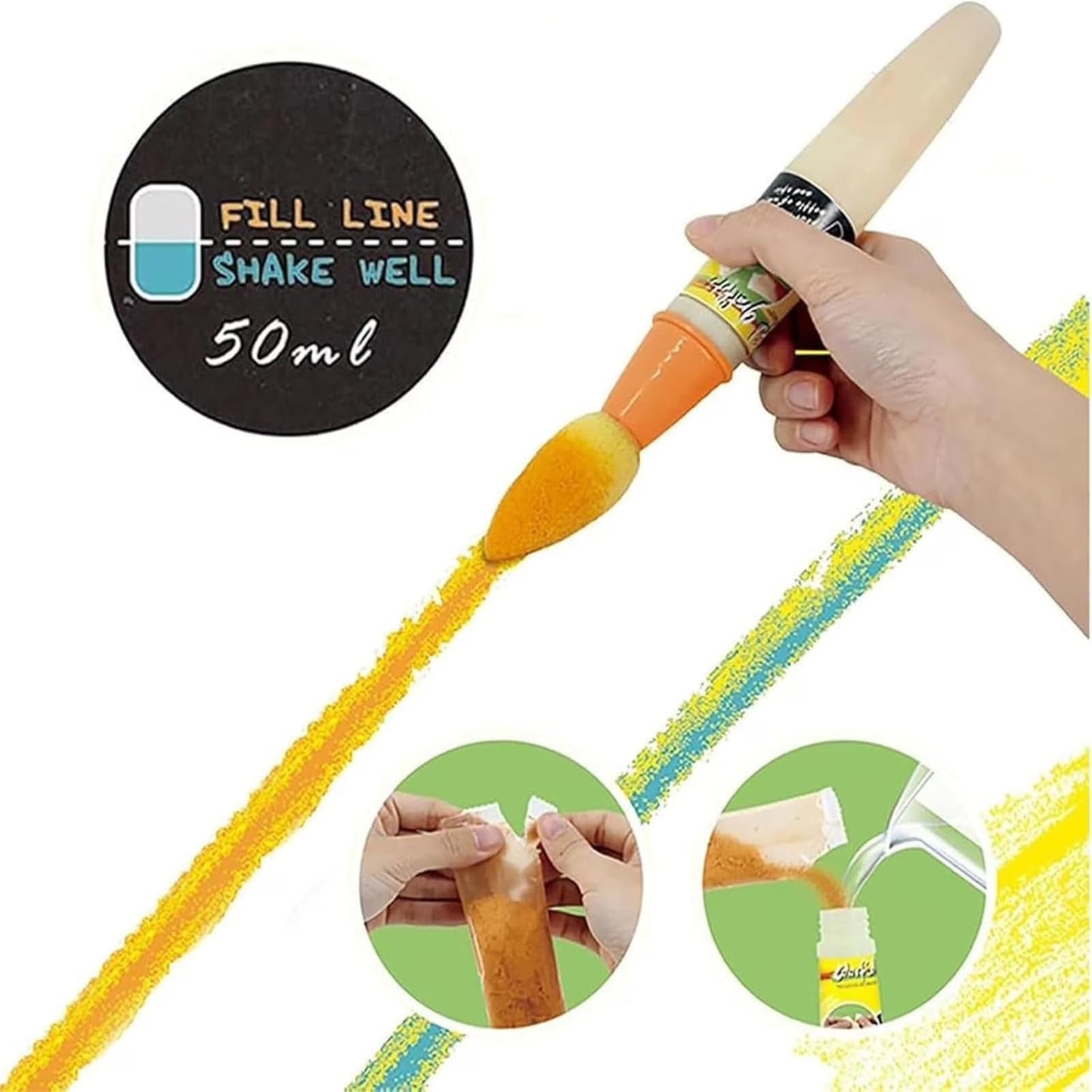 ๐Outdoor Sidewalk Chalk Paint Brush Set | Paint in the Brushes โ Just Add Waterโจ๐จ