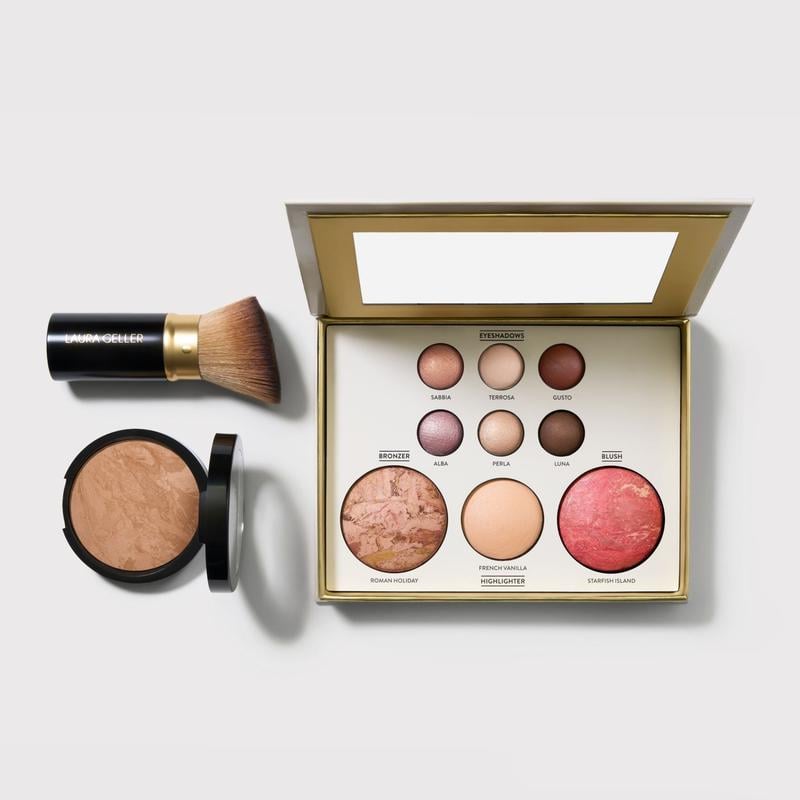 🔥 💄 Baked Starter Kit (3-teilig) | Gesichtspalette + Foundation + 🖌️Kabuki-Pinsel ✈️ Beim Kauf von 2 Stück: Kostenloser Versand