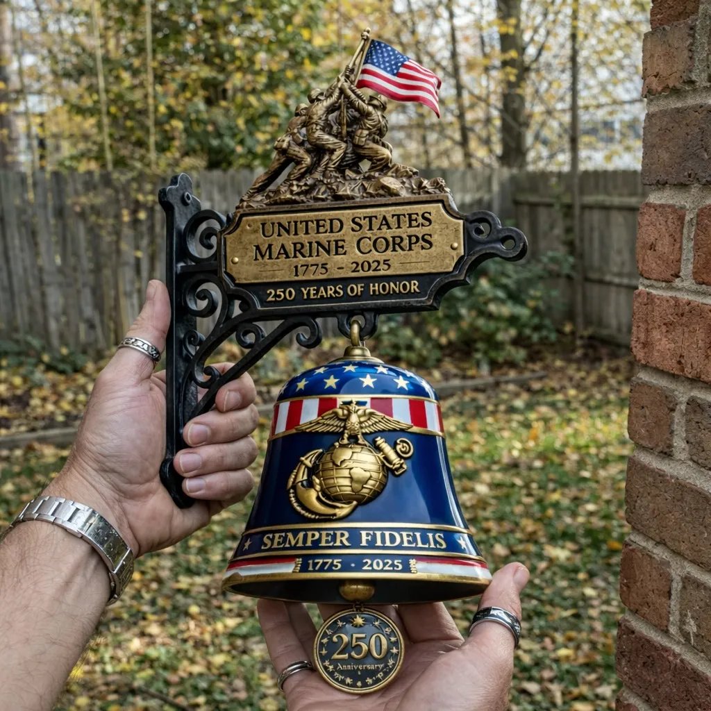 ๐ฅLast Day 49% OFF -USMC 250th Anniversary โ Semper Fidelis Collectorโs Bell