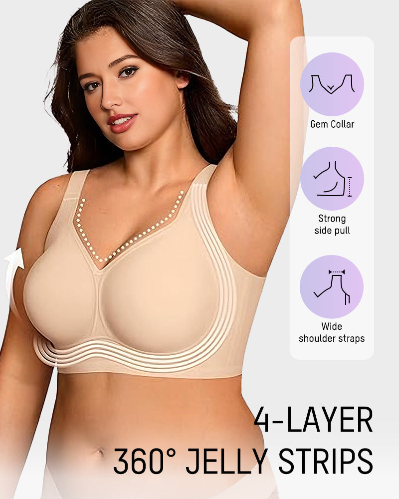 👙 Bequemer, kabelloser, figurformender BH mit voller Abdeckung