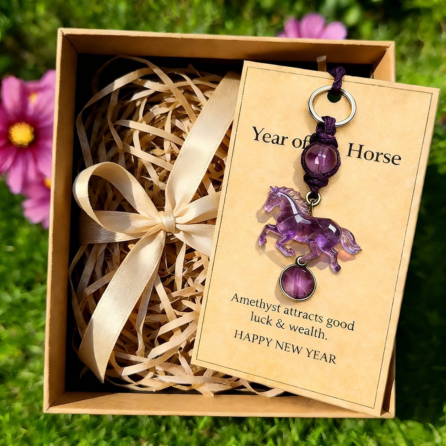 ๐๐Lucky Amethyst Crystal Horse Keychain โโจ A Symbol of Wisdom & Success๐ฅ (2026)