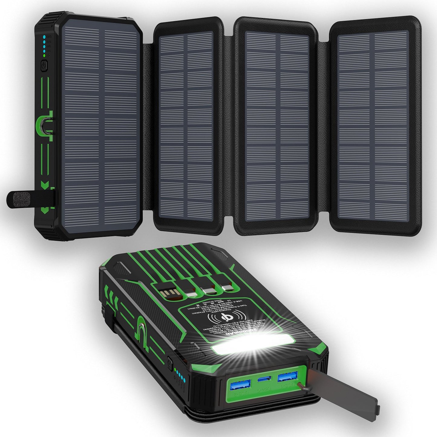 ๐ Outdoor Foldable Solar Power Bank โ 20,000mAh