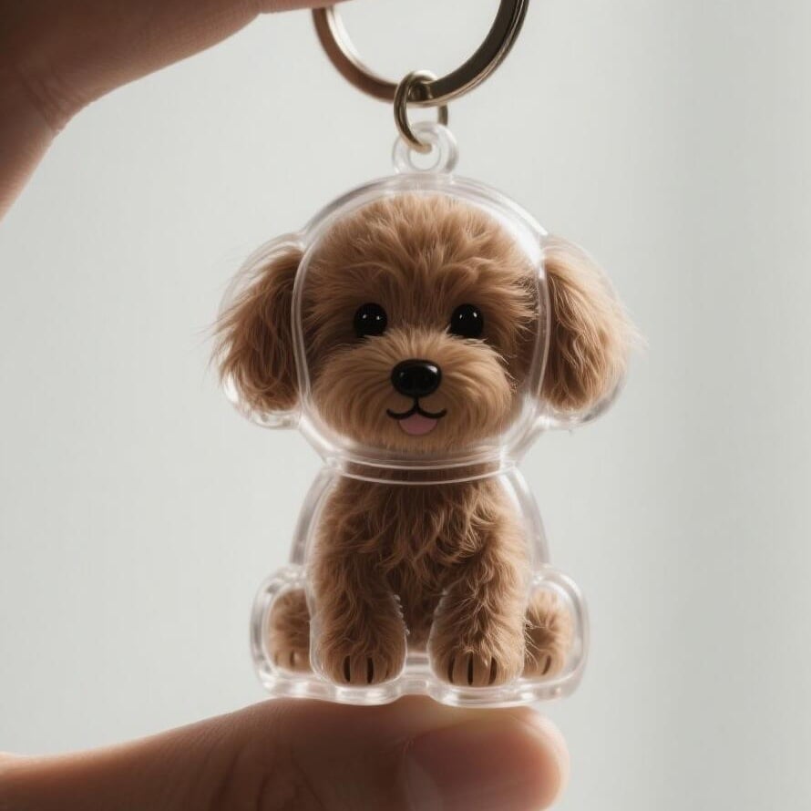๐พPet Hair Memorial Capsule Keychain