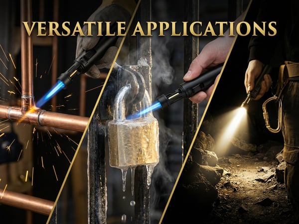 Portable Torch Lighter-🔥 1300°C of Pure Power – Windproof, Refillable & Ready for Anything! 💨🍳🏕️