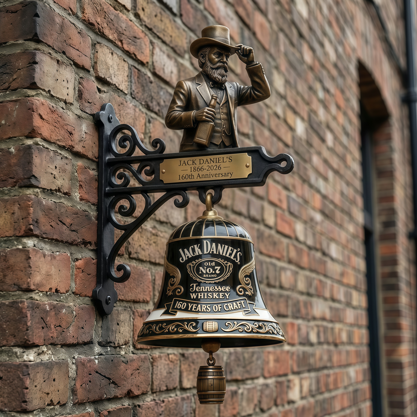 Jack Daniel's 160th Anniversary Commemorative Wall Bell 🔔