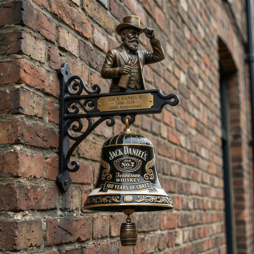 Jack Daniel's 160th Anniversary Commemorative Wall Bell 🔔