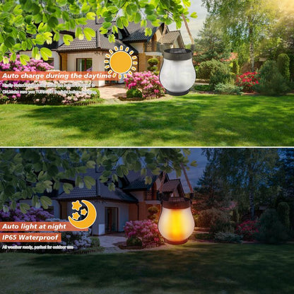 🏆Flash Sale⚡ 50K+ SOLD! Almost Gone-💥✨Dancing flame Solar Lantern Outdoor Lights,Best Gifts