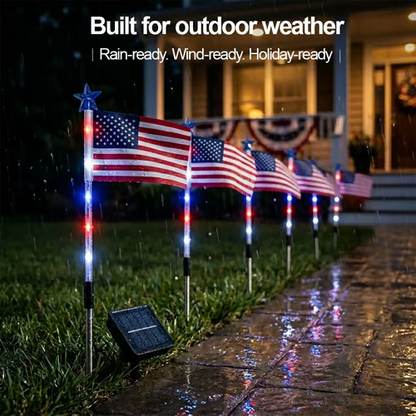 Independence Day Promotion-8 PCS Flag Light Set (4th of July Decorations with 8 Lighting Modes)