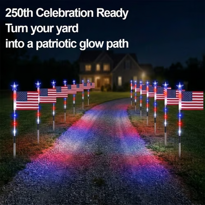 Independence Day Promotion-8 PCS Flag Light Set (4th of July Decorations with 8 Lighting Modes)