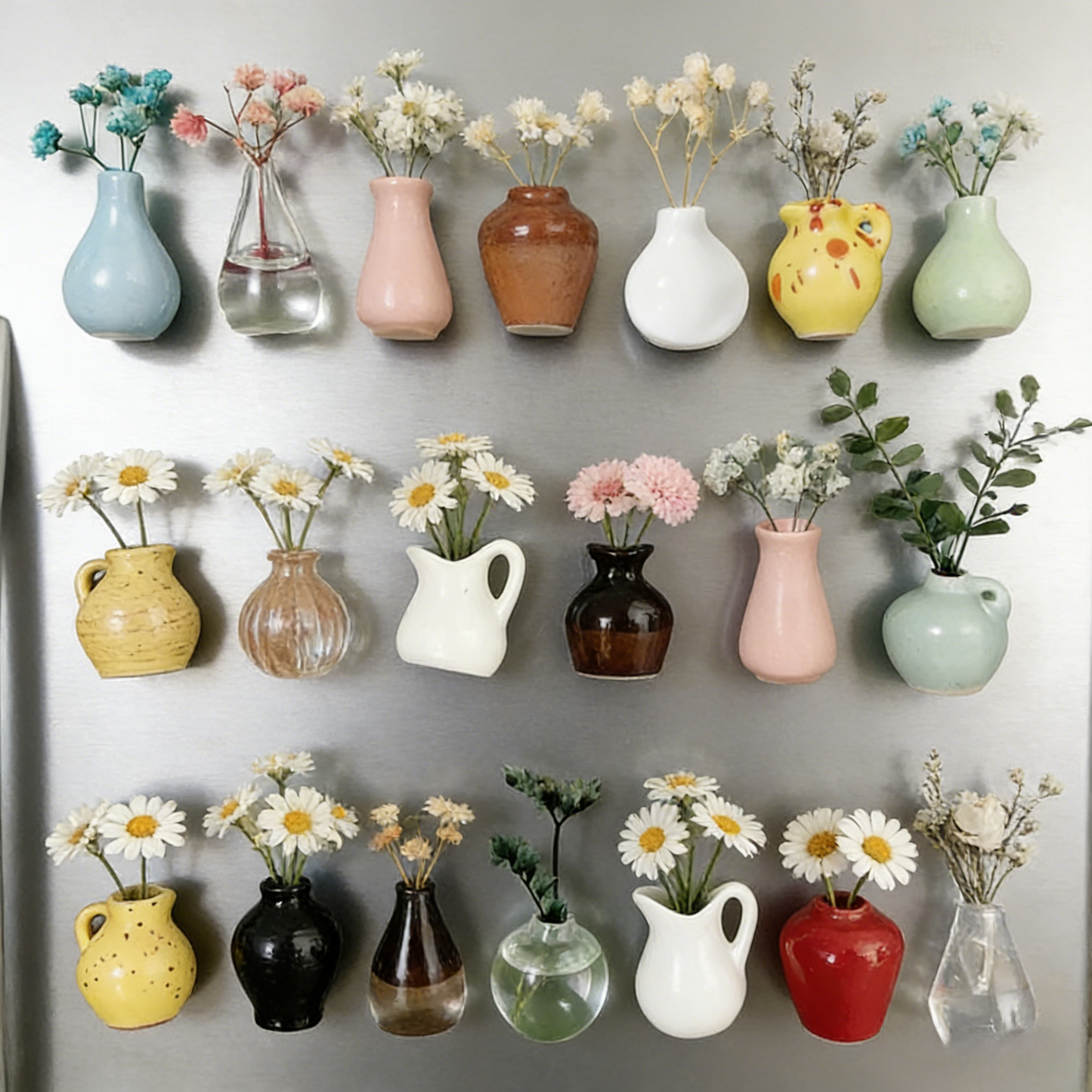 🎁Last Day Sale 49% OFF🌸 Mini Ceramics Vase Fridge Magnet
