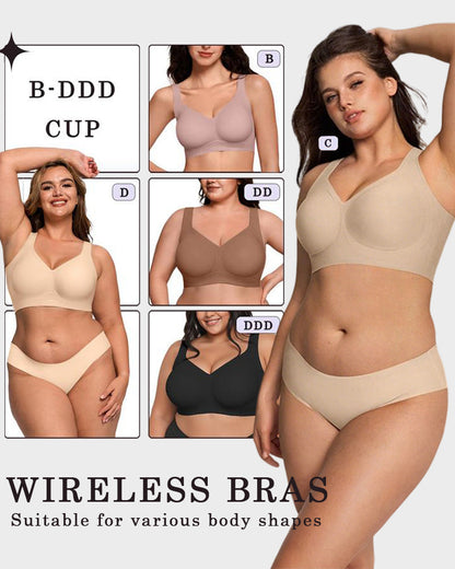 👙 Bequemer, kabelloser, figurformender BH mit voller Abdeckung