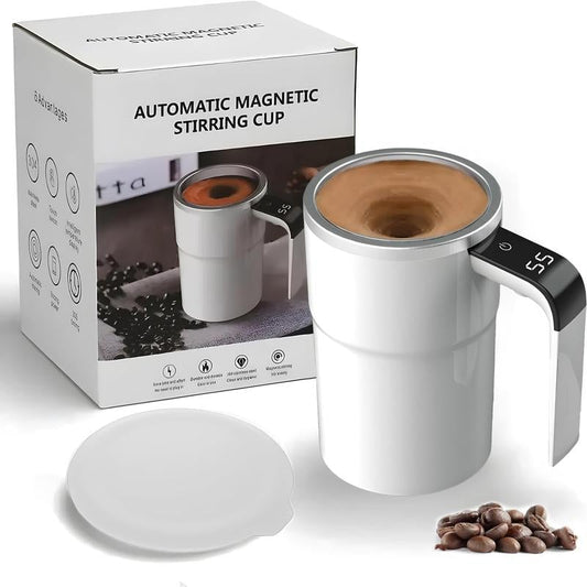 🔥Electric coffee mug with a built-in LCD thermometer