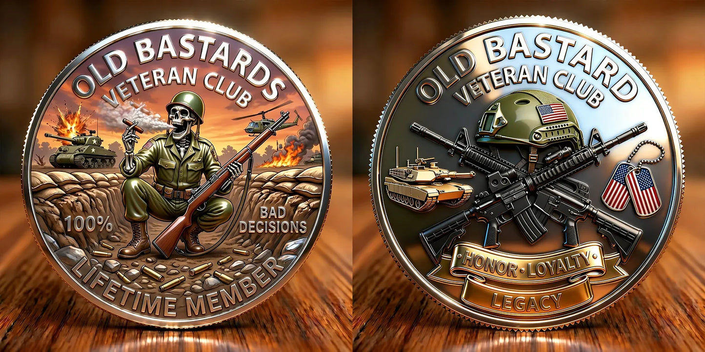 🎁Last Day 50% OFF Veterans Commemorative Coin – Honor, Courage & Brotherhood