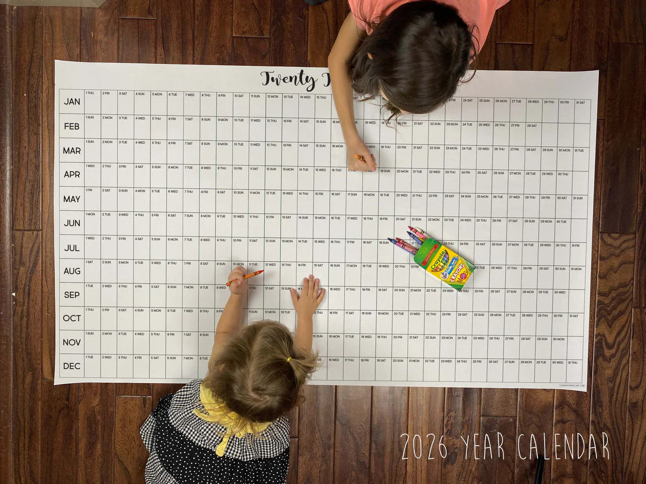 2026 Yearly Calendar No more forgotten appointments, missed birthdays, or last-minute scrambles—finally see your year at a glance.