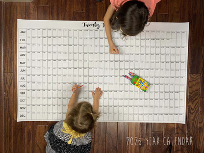 2026 Yearly Calendar No more forgotten appointments, missed birthdays, or last-minute scrambles—finally see your year at a glance.