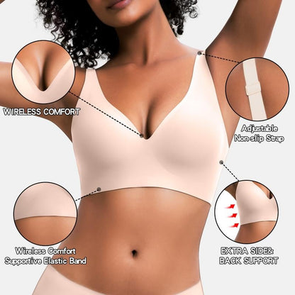 🩱 Nahtloser, figurbetonter Comfort-Fit-BH