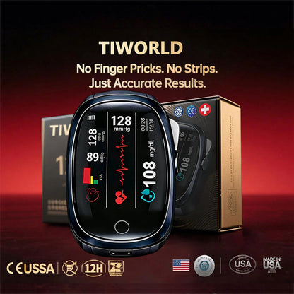 🔥Final 3 Hours : Only Limited Stock Left🏆TIWORLD™ Non-Invasive Blood Glucose Meter 99.9% Accuracy （Mayo Clinic Recommended）