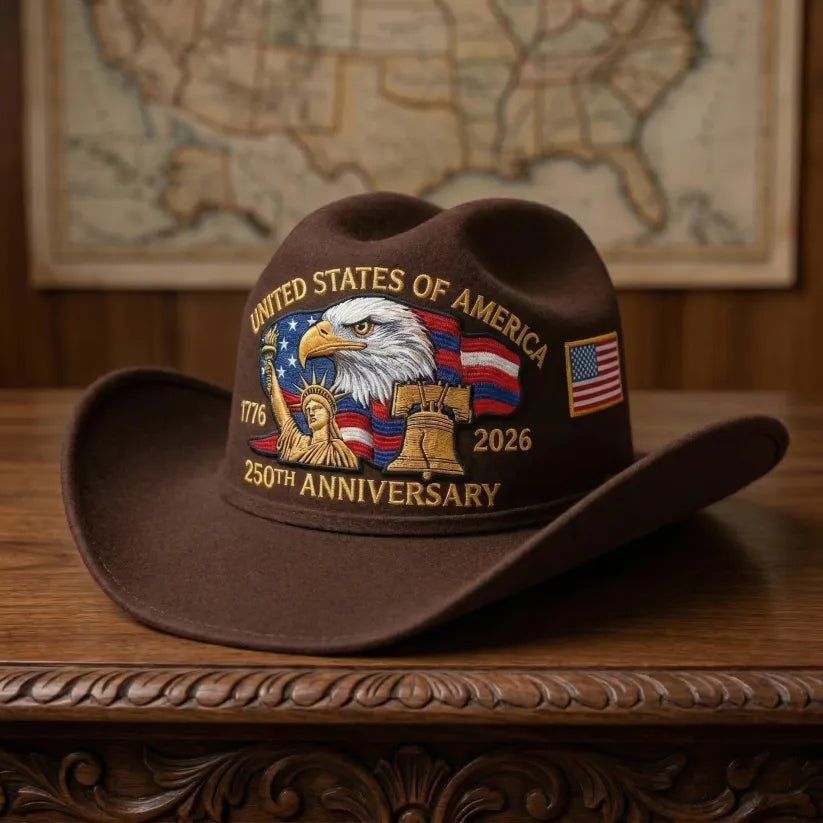 ⚡️Last Day 60% OFF -250 Years Later — Still Standing Patriotic Cowboy Hat