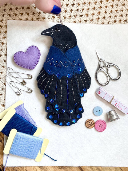 🔥Last Day 49% OFF -🖤 “Raven’s Keepsake – Guardian of Stitches”