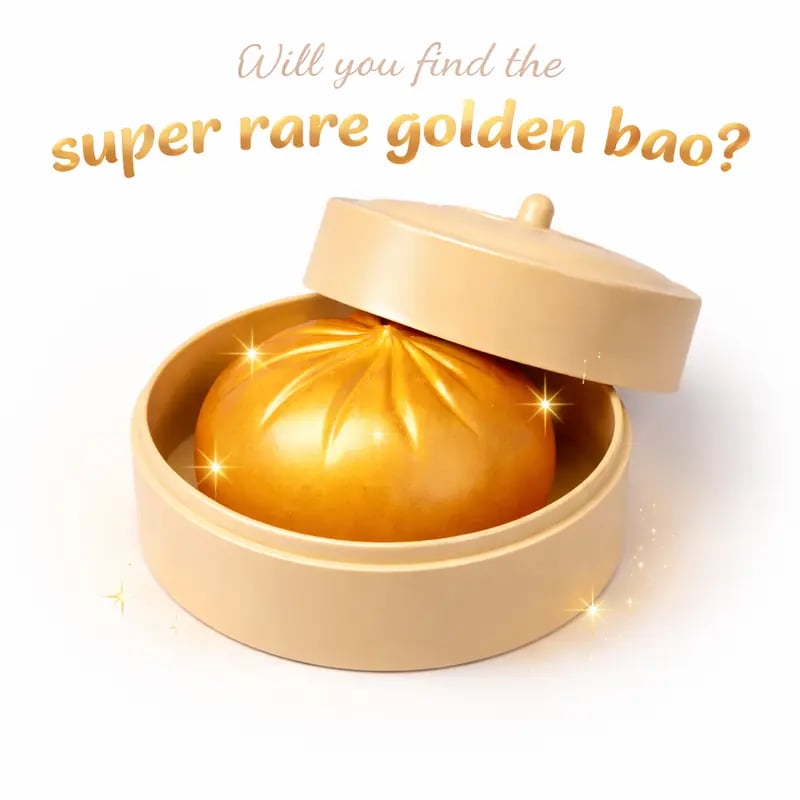 Mystery Dumpling Squishy Blind Box 🥟 - Find the Rare Golden & Rainbow Buns! ✨🌈