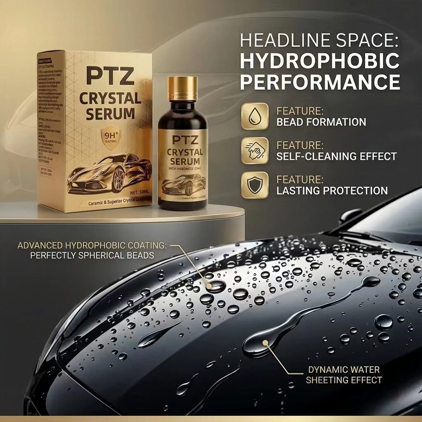 🔥Last Day SALE 50% OFF-Crystal Serum – 9h Professional Ceramic Coating For Car Paint, Gloss & Protection