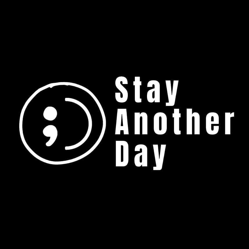 SAD Stay Another Day Mental Health Awareness Car Decal Permanent Sticker for Vehicle Windows
