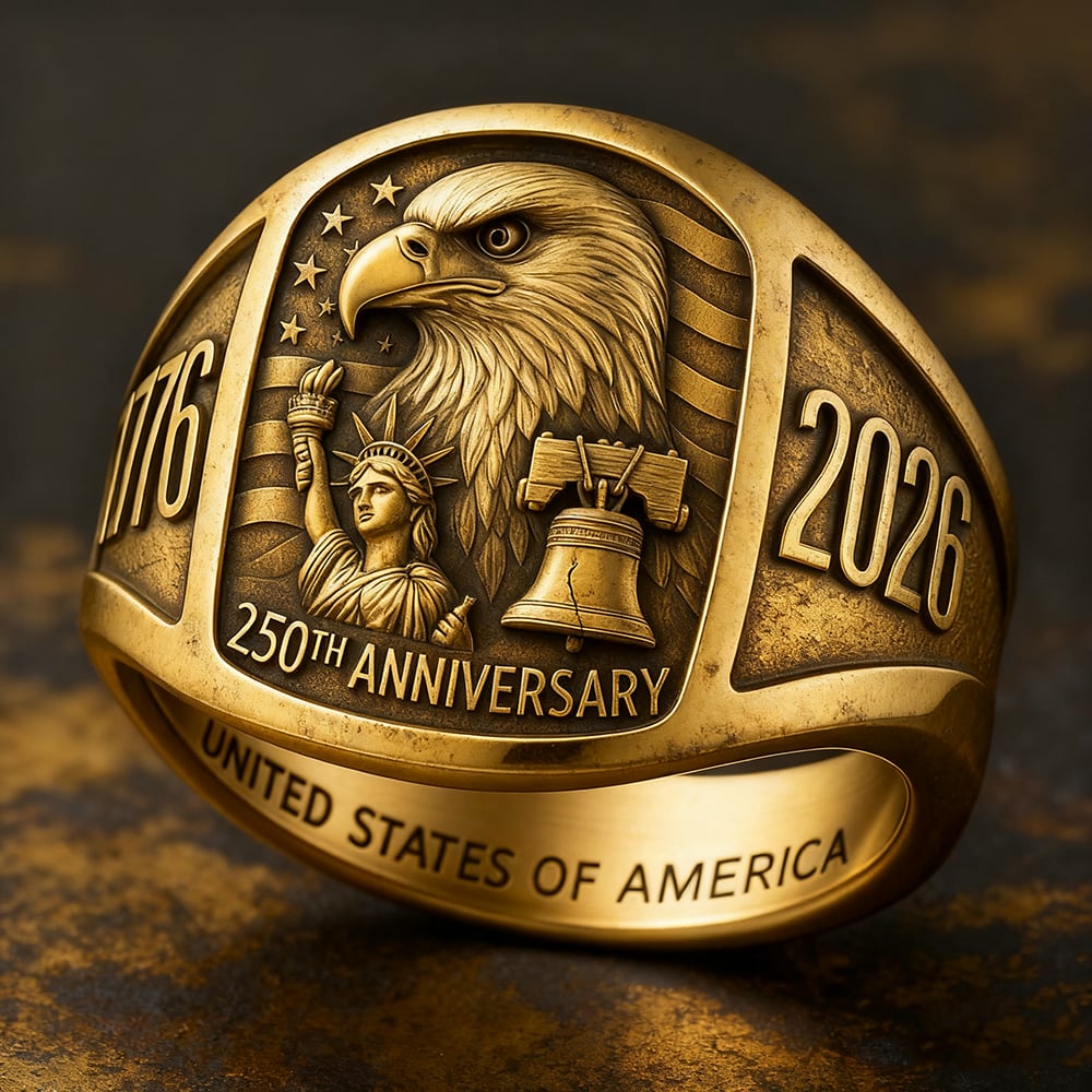 🔥Last 4 Hours Sale: 250th Anniversary Edition U.S. Heritage Ring