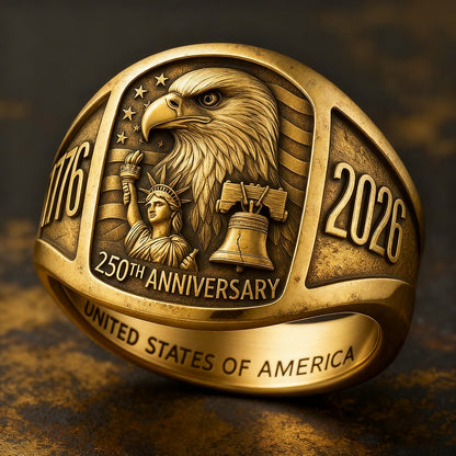 🔥Last 4 Hours Sale: 250th Anniversary Edition U.S. Heritage Ring
