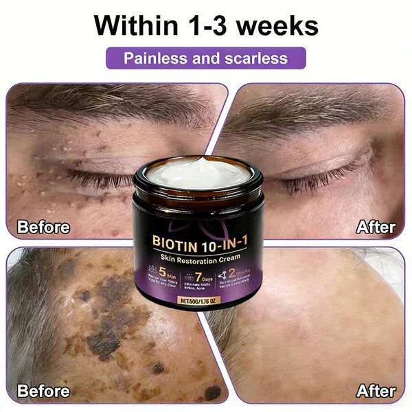 Made and Shipped from USA ✨Biotin 10-in-1 Skin Restoration Cream 🍀