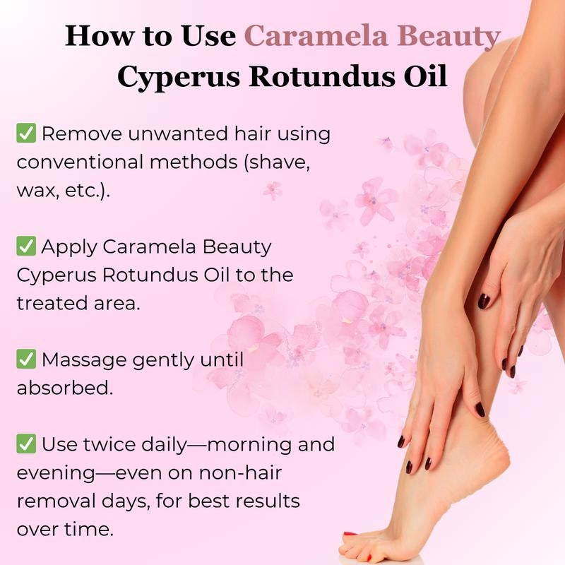 🌿Beauty Cyperus Rotundus Oil for Natural Permanent Hair Reduction