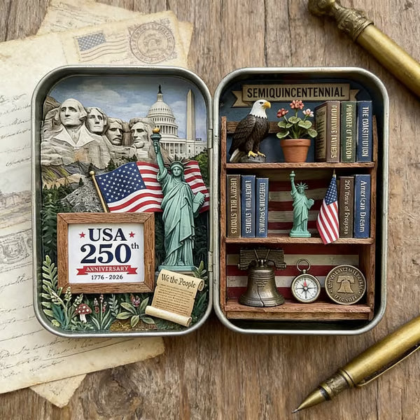 ❤️🗽USA 250th Anniversary Pocket Diorama Tin