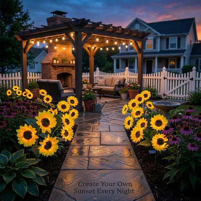 🌻Mother's Day Sale 49% OFF- 🌞2026 Upgraded Solar Sunflowers | Realistic Nighttime Glow