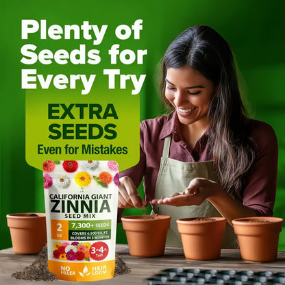 🔥HOT SALE 49% OFF-Zinnia Seeds - Pure Seeds - No Filler - USA Heirloom Flower Seeds