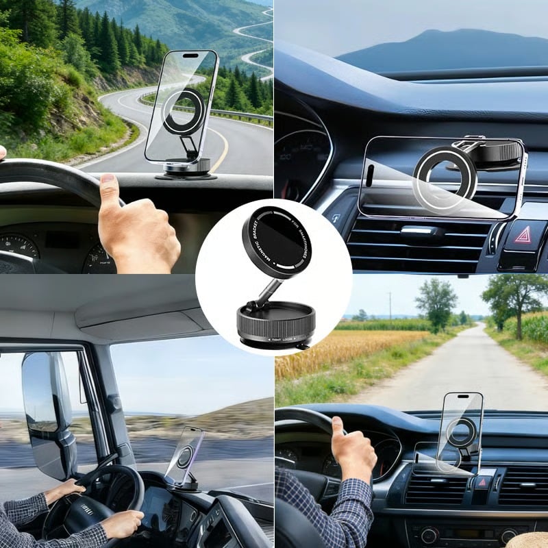🚗🧲 Rock-Solid Magnetic Car Phone Mount – 360° Rotation & Anti-Shake Secure Hold 📱✨