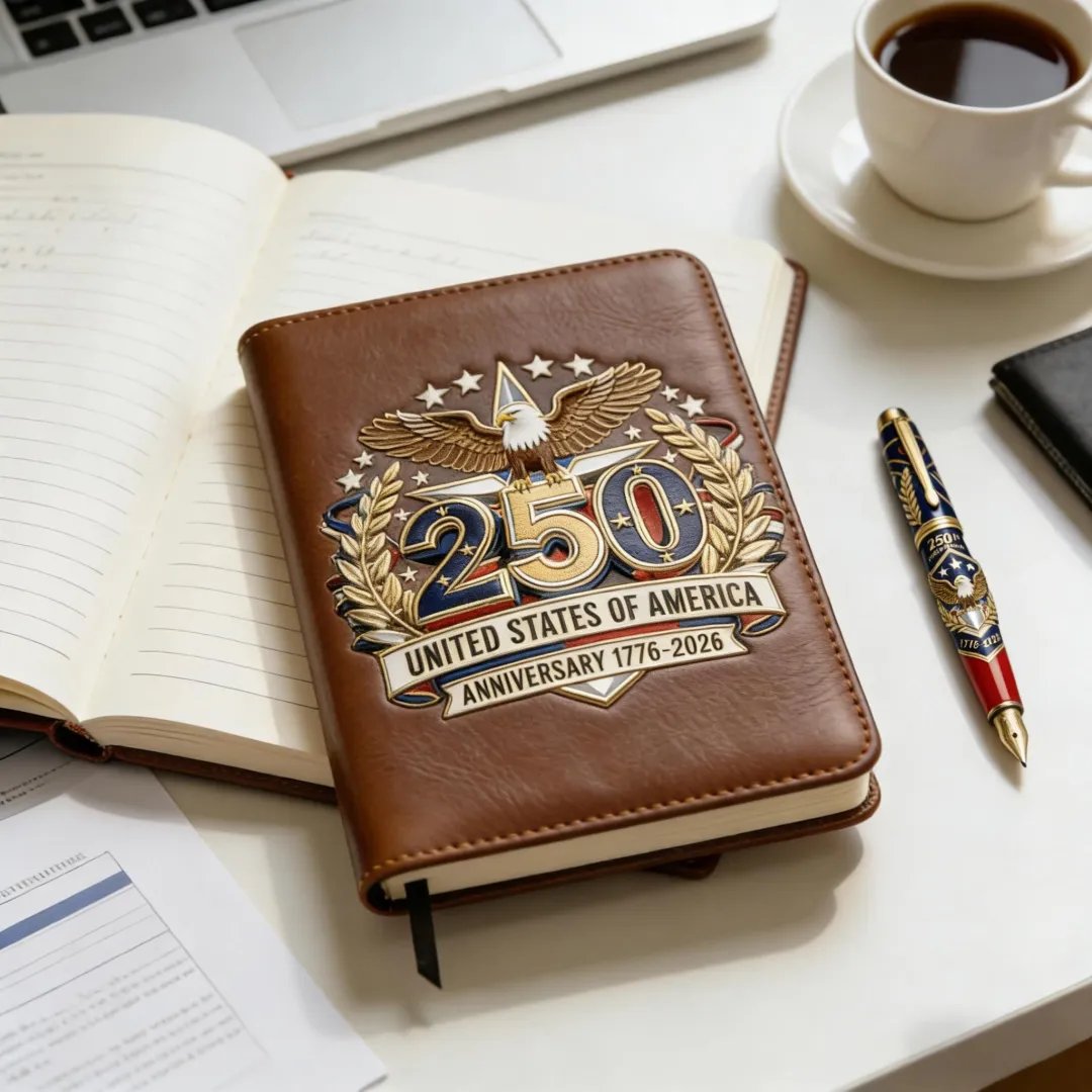 🏆#1 Bestselling - ❤️250th U.S. Anniversary Pen & Notebook Set