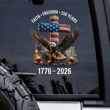 🔥 LIMITED TIME OFFER – America 250th Anniversary Decal 1776-2026 Patriotic USA Flag Car Window Sticker