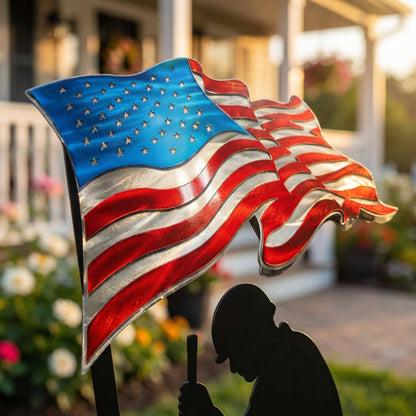 💥🔥 Limited time 57% OFF! First 50 pieces enjoy 57% off! 🔥💥 ✨🇺🇸🗽 15.7" Metal Garden Stake – 🎖️ 250 Years of Defending Liberty