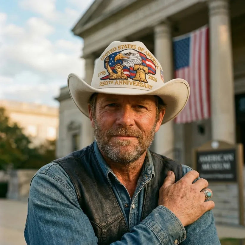 ⚡️Last Day 60% OFF -250 Years Later — Still Standing Patriotic Cowboy Hat