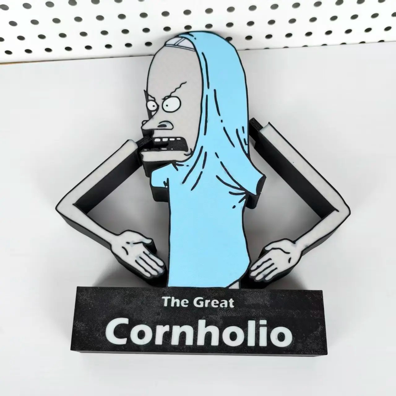 Cornholio TP Holder for Bathroom Decor, 90s Pop Culture Beavis and Butt-Head