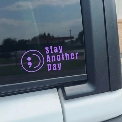 SAD Stay Another Day Mental Health Awareness Car Decal Permanent Sticker for Vehicle Windows