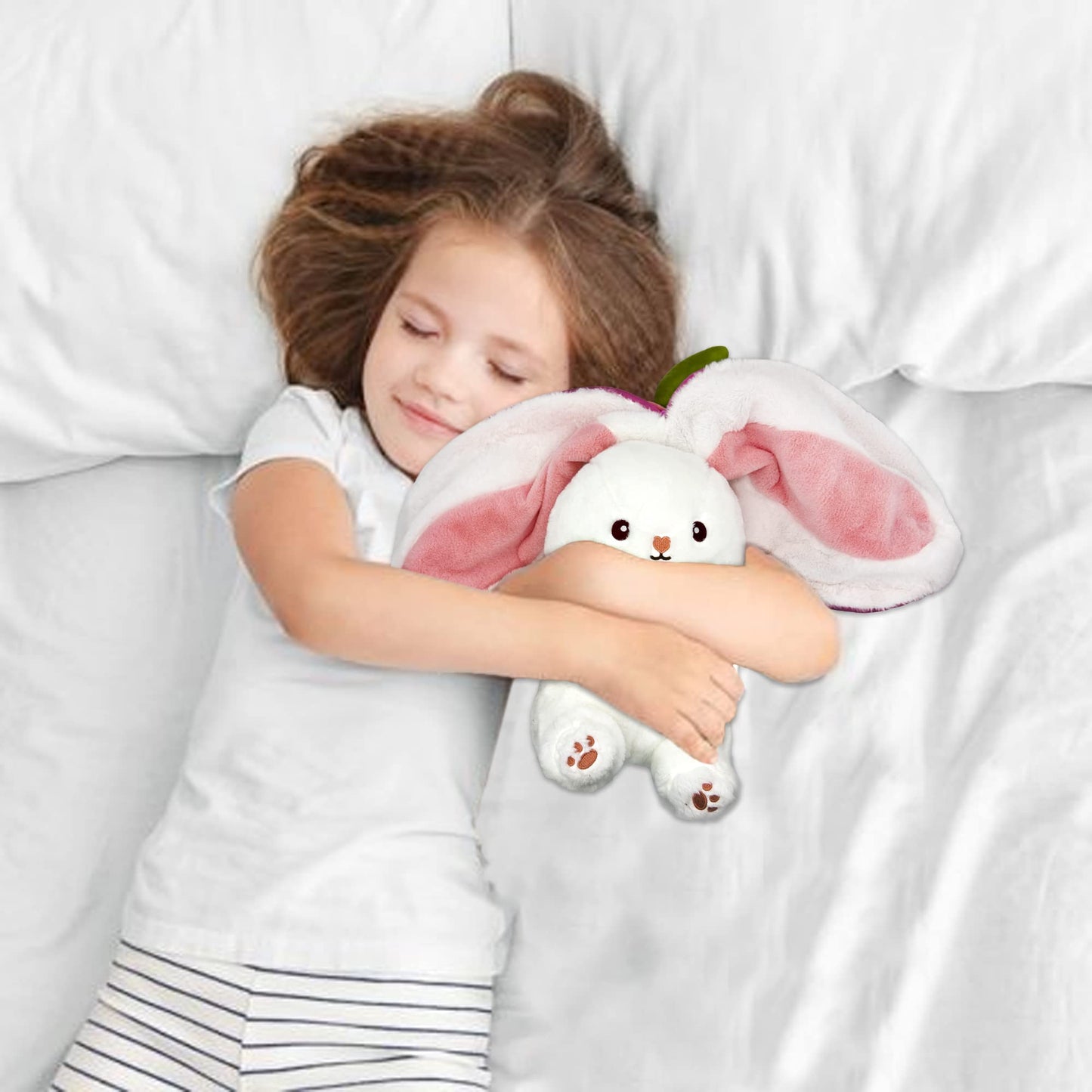 🐰Easter Early Sale 49% OFF🍓Strawberry Bunny Transformed into Little Rabbit🎀 Fruit Doll Plush Toy🐰