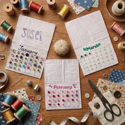 ✨📅2026 Button Calendar: Stitch Your Year One Button at a Time