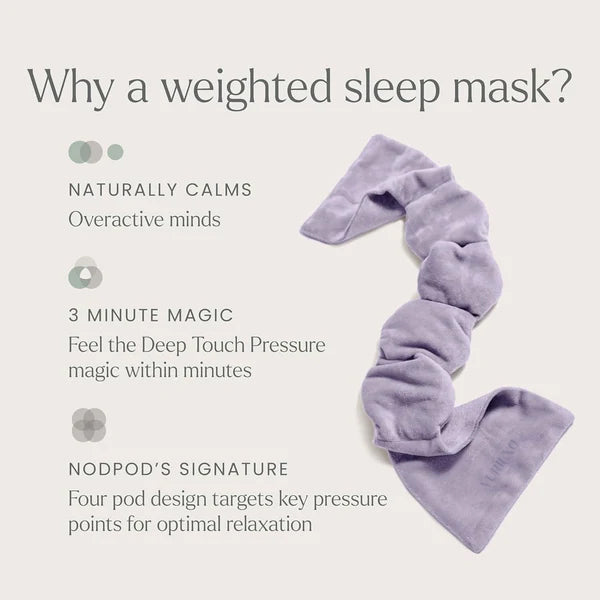 BLACK FRIDAY Vuriexo Sleep Mask - The Weighted Blanket For Your Eyes, Calming Eyemask for Deep Sleep, Side-Sleeping Friendly, 100% Blackout, Patented Strap-Free Design