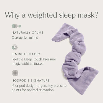 BLACK FRIDAY Vuriexo Sleep Mask - The Weighted Blanket For Your Eyes, Calming Eyemask for Deep Sleep, Side-Sleeping Friendly, 100% Blackout, Patented Strap-Free Design